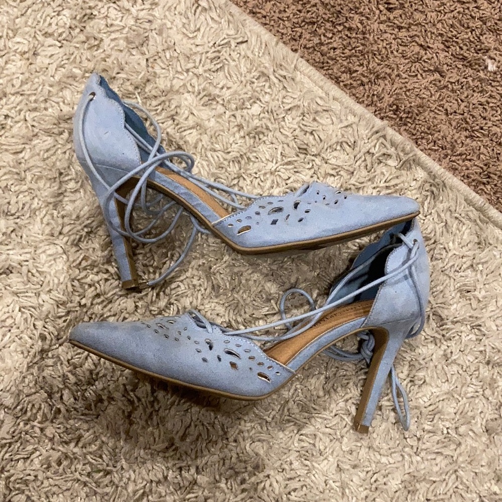 Baby blue heels